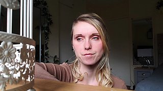 Blonde teen Sierras first erotic masturbation video