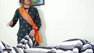 Desi Maid Pooja Rani Sucks Owner's Hard Dick - Hot Blowjob & Creampie