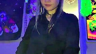 Naughty blonde teen girl loves to use her toy