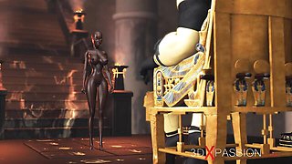 Anubis and Egypt's doggystyle movie by 3DXPassion