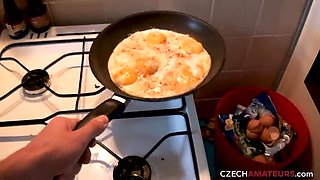 Horny 18 Year Old Czech Student Girl Gives Blowjob Outdoor