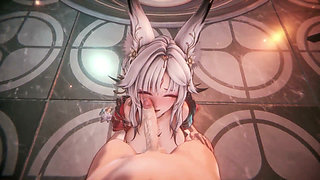 Wuthering Waves - Hsin Lewd Moon Fox Sex Scene - 3D Hentai Animations