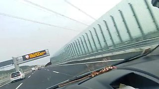 Hot Italian Couple Fucks in Car After Beach Day - Public Sex & Pee Fun