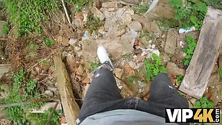 Submissive Blonde Casey Nohrman Rough Fuck in Abandoned House - HD 1080p Hardcore Sex