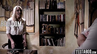 Full-breasted matchmaker mature fucks hung client