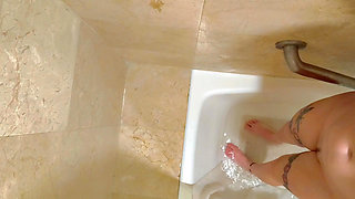 My Stepbrother Caught Me in the Bathroom Masturbating Until I Ejaculated.