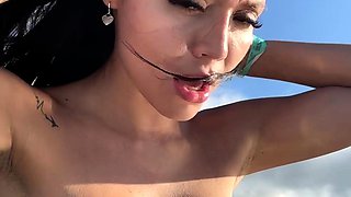 Wild Girl Brunette Solo Masturbation