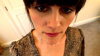 Milf brunette masturbating with toy ass