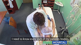 Busty blonde nurse with fake hospital tits loves getting drilled by a uniformed doctor