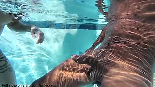 Massive Black Cock Pool Boy Fucks Neighbor Wife - Blowjob & Threesome with MILF