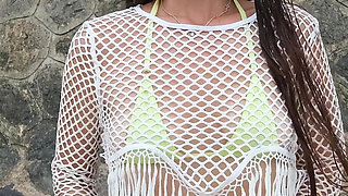 Huge Public Pee Fountain with Nice Outdoor Flashing