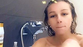 Gorgeous blonde teen Kelly Candy foot fetish