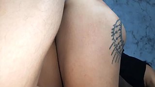 I fuck my slutty Latina stepsister's pussy really hard with my big shaft - Spanish porn