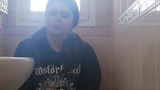 Watcher on Toilet