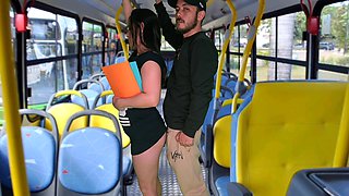 Student Humped and Fucked Inside the Bus in Public!