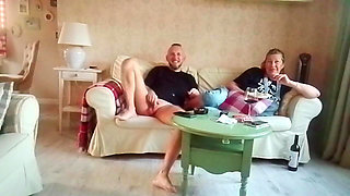 An Ordinary Evening with My Stepmother, She Watches TV, and I Jerk off to Her