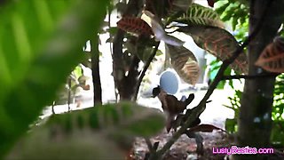 Campus security catches gfs with toys then fucks them