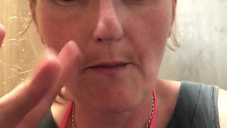 Power Pissing From a Perfect Hairy Pussy in Public Toilets