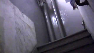 Hot black whore gets her mouth taped and is bound to chair