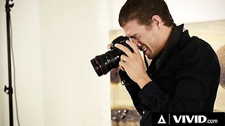 Pussy to mouth action with erotic Xander Corvus from Vivid
