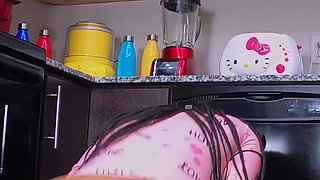 Taboo Sexual Intercourse on Filthy Kitchen Floor with Innocent Stepdaughter, Aggressive Pussy Fucking, While Wife Is Shopping