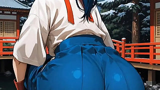 Anime girls dancing
