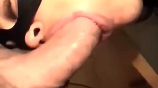 Astonishing deepthroat and cum eating: Blowjob, Big Tits  Amateur Porn