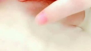 Close up solo beauty toying ass