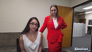 Office Trio with Laney Grey and Madison Wilde