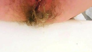 Anal fun makes me cum then I pee in the tub