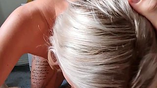 Blonde Blowjob MILF Craves Cock Big Time