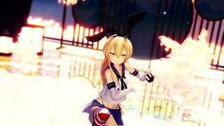 Hot 3D redhead licking a pussy while getting fucked