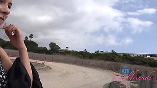 Sweet and innocent Lily Winters on vacation and wanted your cock so badly Carsex: Porn