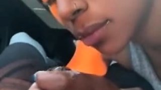 Amateur blonde girlfriend homemade blowjob and handjob