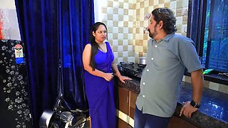 INDIAN WIFE GOT THE MOOD IN KITCHEN AND HER HUSBAND CAME AND HAD SEX WITH HER