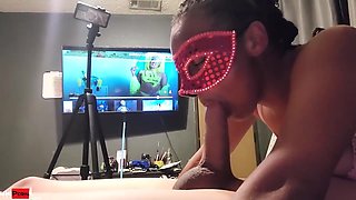 Interracial creampie in ebony's perfect tight wet pussy
