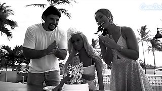 Camsoda - Hardcore MFF cock sucking trio with dirty doll