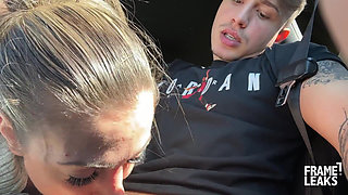 Marika Milani: a Blowjob in the Car and Then She Gets Fucked Doggy Style on the Couch