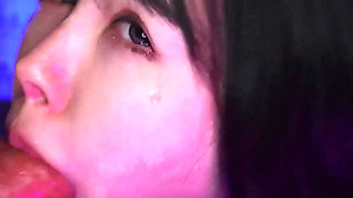 Mion Hazuki Licks Xander's Cock and Jerks Him off with Her Huge Tits!