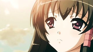 Mademoiselle's guy fingering pussy scene by Hentai Universe