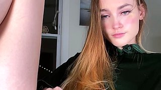 Horny amateur web cam teen girl takes a toy deep inside