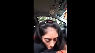 Indian Girl Blowjob in Car