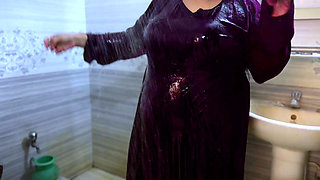 Hot Arab women taking a shower