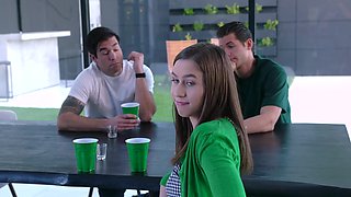 Jon Rogue pounds Kourtney Rae & Cielo West in a wild four-way