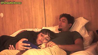 Stepsister Swallows After Movie in Teen Big-Cock Brunette Heat