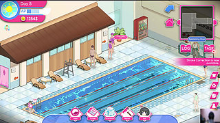 Ep-1 lifeguard holic! NTR Hentai game gameplay! I got a swimming pool and there are many hot girls!
