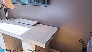 Amateur Swedish MILF Playwithus Gets Fucked on Table in Hotel - Homemade HD
