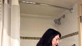 Amateur striptease and Solo masturbation