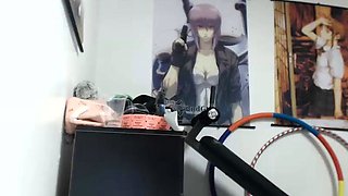 Pissing masturbating babe solo toy play