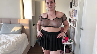 4K Mini Skirt Try On Haul with CLOSE UPS & Pussy Flashing - HOTTEST Try Ons